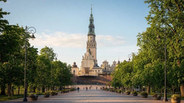 Jasna Góra w Częstochowie - aleja wjazdowa